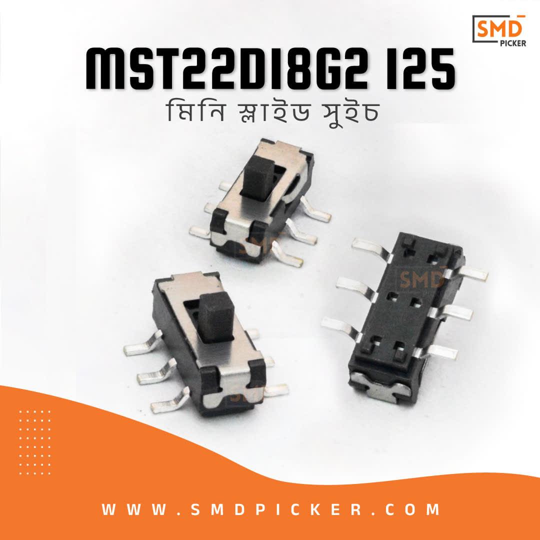 MST22D18G2 125 Slide Switch (DC 12V 100mA)